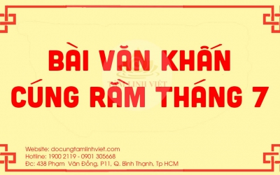 Bài Văn Khấn Rằm tháng 7 Đầy Đủ theo văn khấn cổ truyền Việt Nam