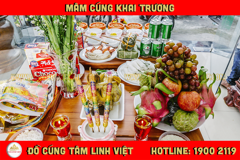 Mâm cúng khai trương gồm những gì?