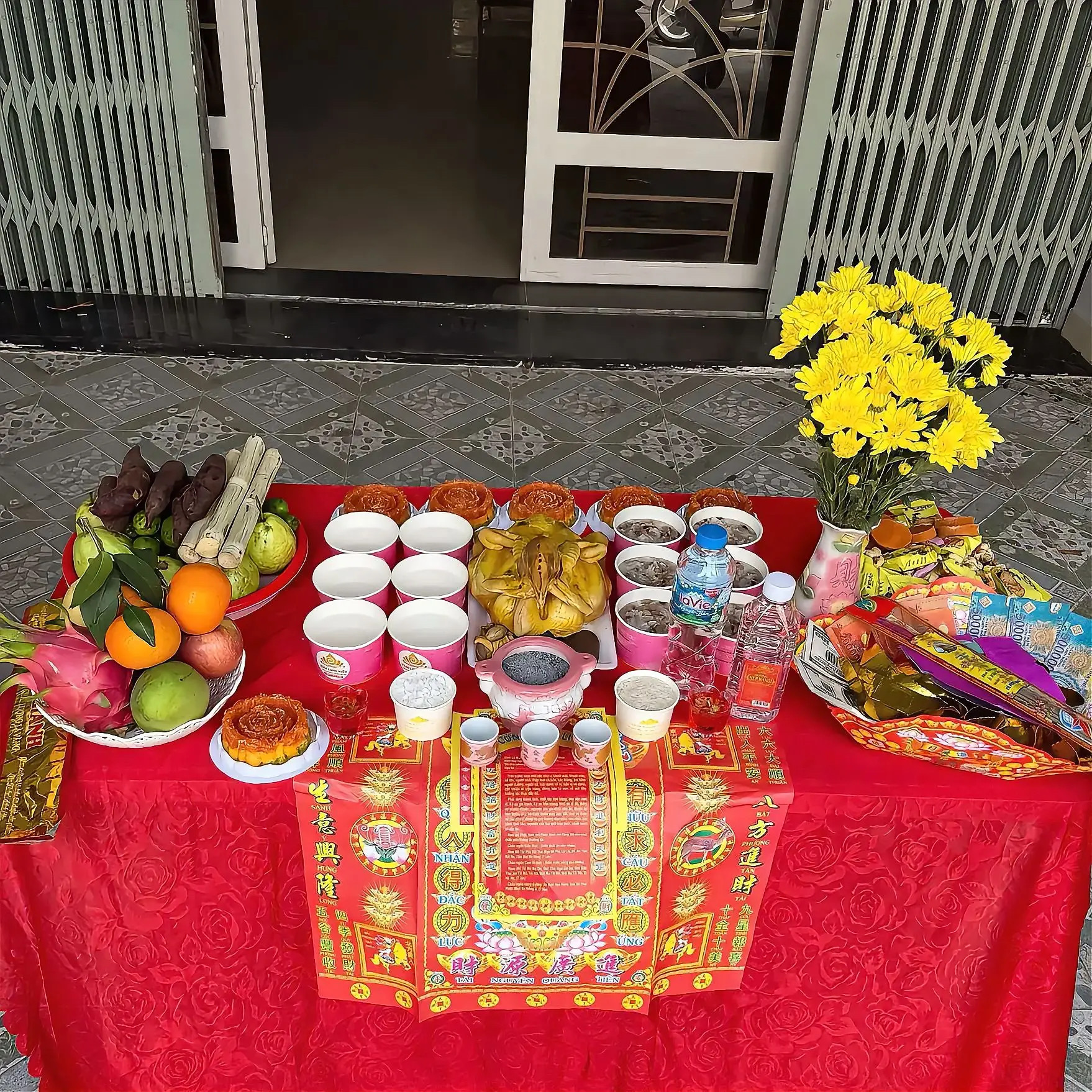 Mâm cô hồn gói 1