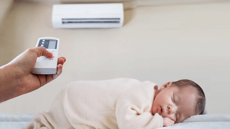 Cha mẹ cần chú ý khi cho bé dùng điều hòa
