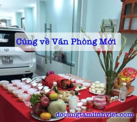 Lễ cúng dời văn phòng cầu công việc luôn may mắn, thành công