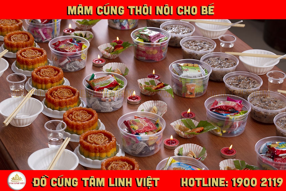 Hình Ảnh Mâm Cúng Thôi Nôi