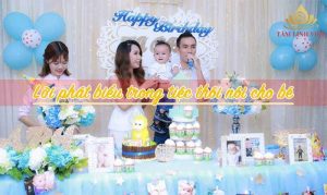 Lời phát biểu trong tiệc thôi nôi cho bé