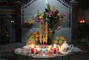 Mâm cơm cúng giao thừa