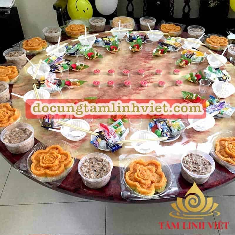 Cách sắp xếp mâm cúng đầy tháng cho trẻ