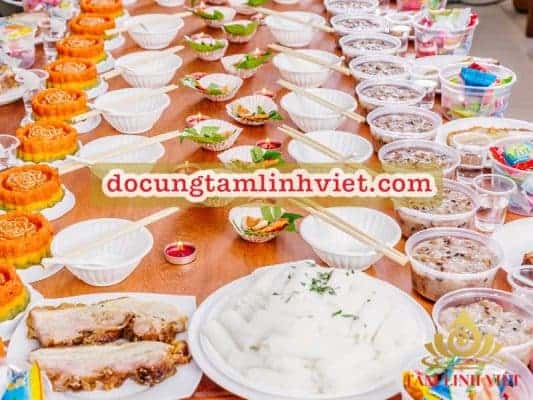 mâm cúng đơm lẻ